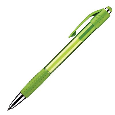 Ручка шариковая Attache Happy,зеленый корпус,цвет чернил-синий