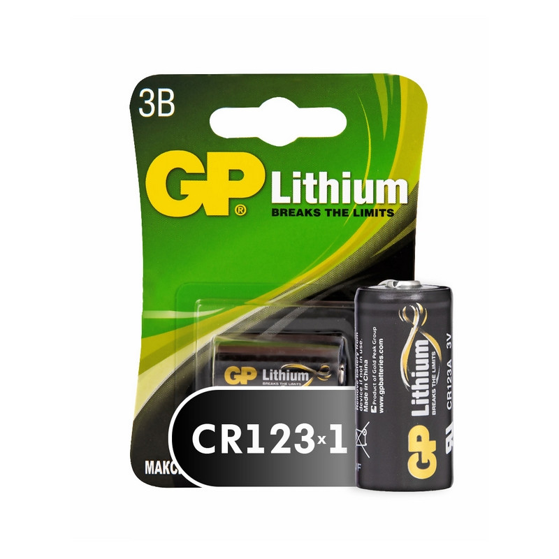 превью Батарейка GP CR17345/CR123A, 3В, литиевая, 1 шт. в блистере