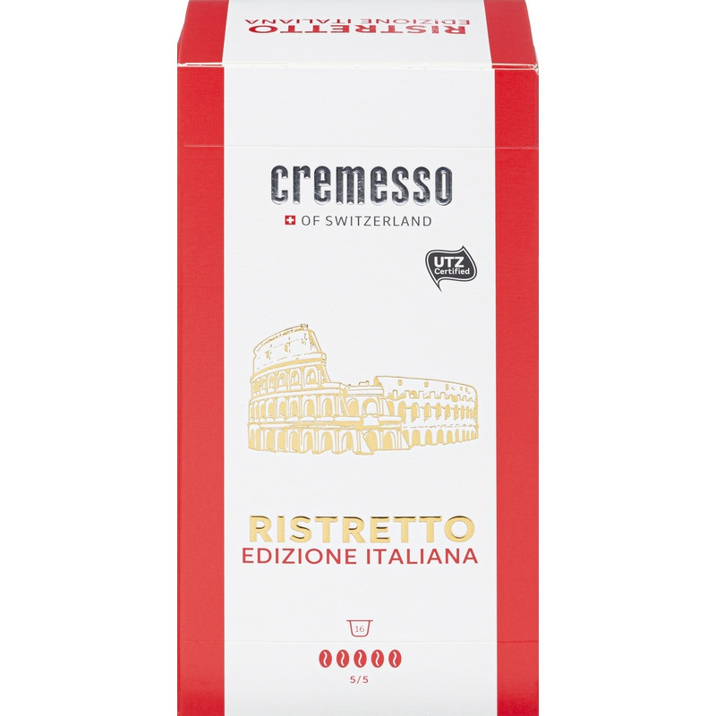 Кофе в капсулах для кофемашин Cremesso Ristretto Italiano (16 штук в упаковке)