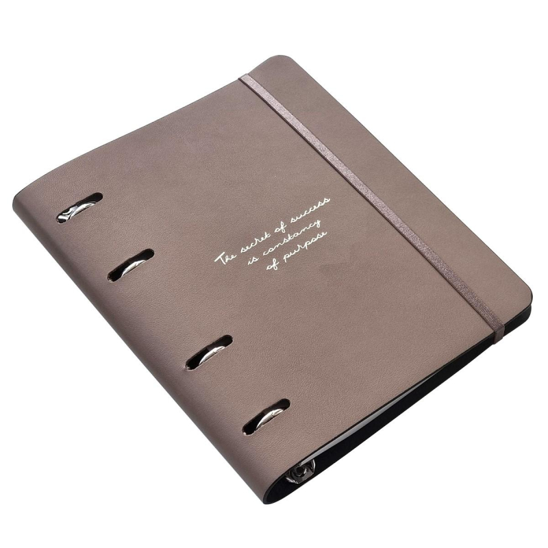 Тетрадь со сменным блоком А5.120л, Infolio Study, Quote, иск. кож, N3812