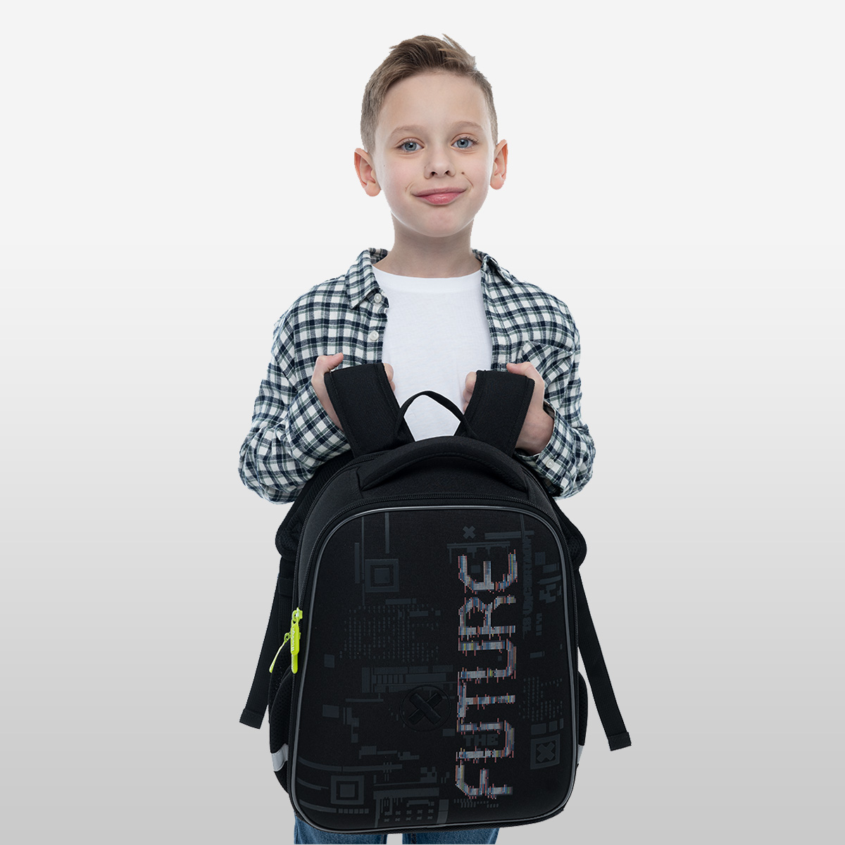 Ранец Berlingo Expert Mini «FutureX» 36×27×14см, 2 отделения, 2 кармана, анатомическая спинка