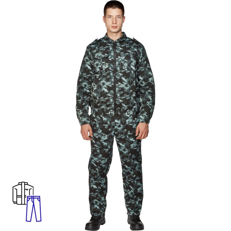 Костюм охранника К-м Альфа КМФ-город сер. (р.52-54)/170-176