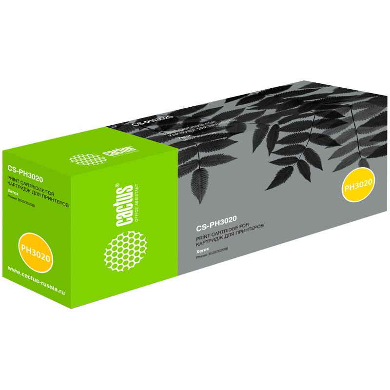 превью Картридж совм. Cactus PH3020 106R02773 черный для Xerox Phaser 3020/3020BI (1500стр. )