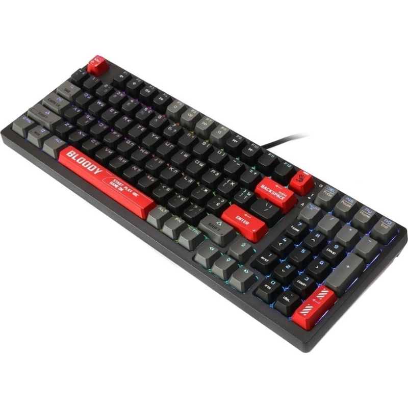 Клавиатура A4Tech Bloody S98 механич. черн/красн USB for gamer LED (S98 RED)
