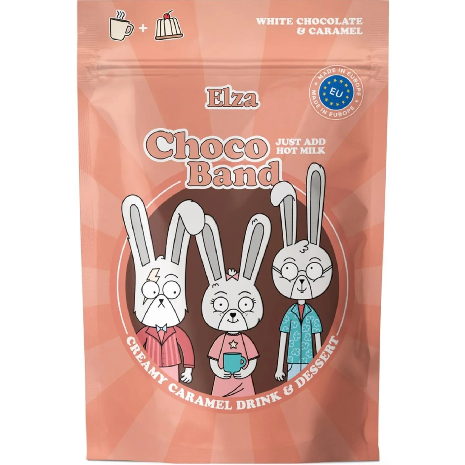 превью Кофейный напиток Choco Band ELZA Creamy Caramel растворим напит-пудинг 200г
