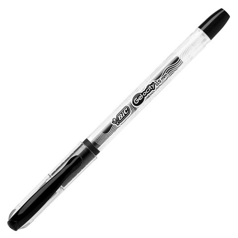 Ручка гелевая Bic Gelocity Stic черная (толщина линии письма 0.27мм)