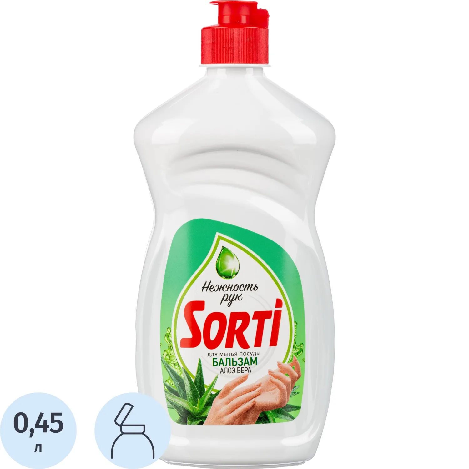 Средство для мытья посуды Sorti Алоэ вера гель 0.45 л