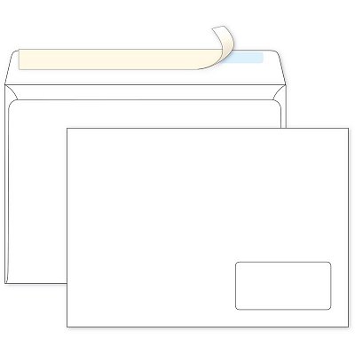 Конверт почтовый Ecopost C4 (229×324 мм) белый удаляемая лента (250 штук в упаковке)