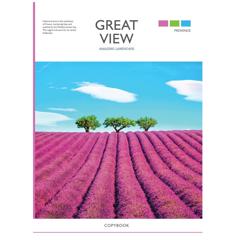 Тетрадь 96л., А4, линия ArtSpace «Природа. Great view», ВД-лак
