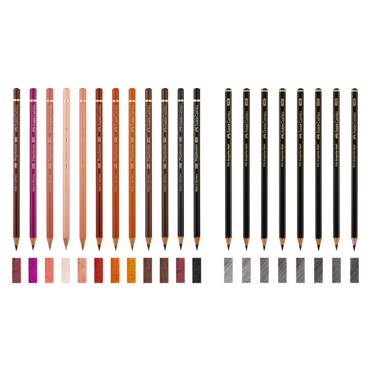 Набор художественных изделий Faber-Castell «Polychromos & Pitt Graphite Matt », 50 предметов, студийная коробка