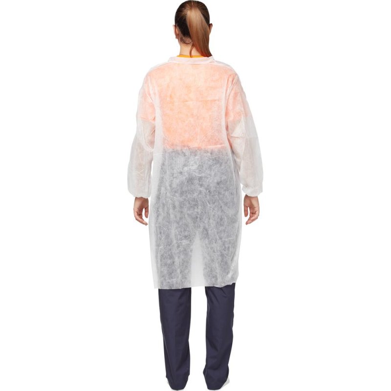 Халат на липучках (30 гр) 4XL белый (10 шт/упак)