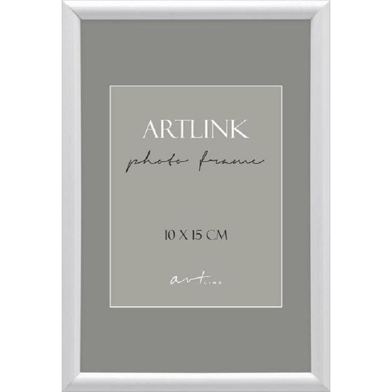 превью Рамка Decoline White А6 10×15 см пластиковай багет 8 мм белая