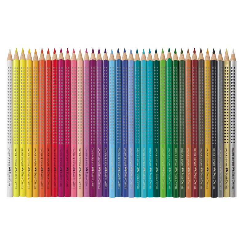 Карандаши цветные Faber-Castell «Grip», 36цв., трехгран., заточен., метал. упак. 