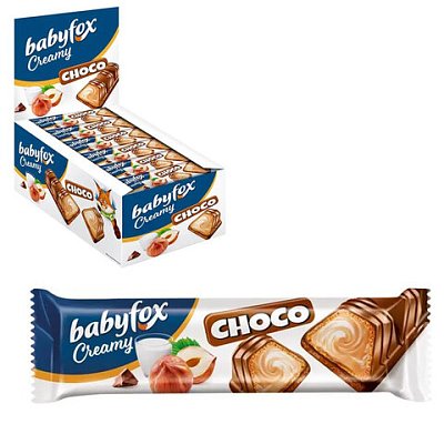 Батончик вафельный BABYFOX «Creamy Choco» 23 г