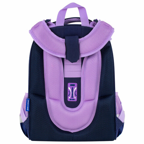 Ранец BRAUBERG PREMIUM, 2 отделения, с брелоком, «Night catcher», СВЕТЯЩИЙСЯ, 38×29х16 см