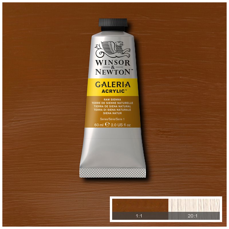 Краски акриловые Winsor&Newton «Galeria», 60 мл, туба, натуральная сиена