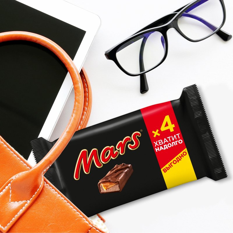 Шоколадные батончики Mars (4 штуки по 40.5 г)