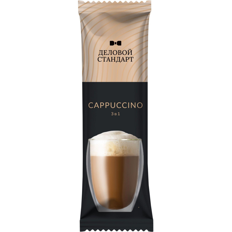превью Кофе Деловой Стандарт порционный 3в1 Cappuccino, 18грх50шт/уп