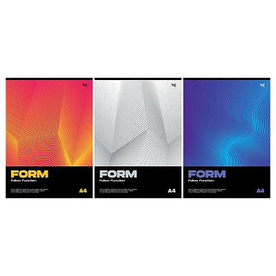 Тетрадь 80л., А4, клетка BG «Monocolor. Form»