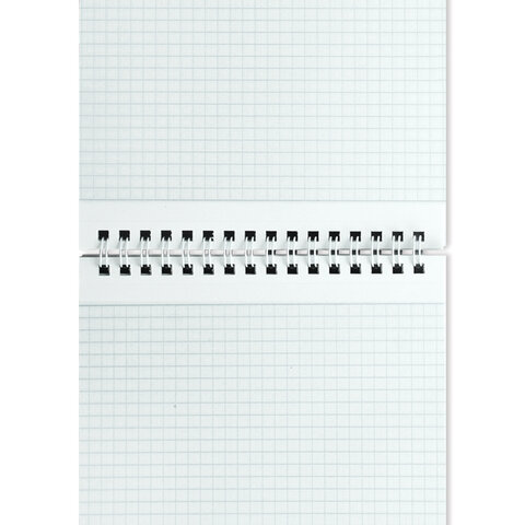 Блокнот А5, 60 л., гребень, жесткая подложка, клетка, STAFF, 4 вида, 146×206 мм