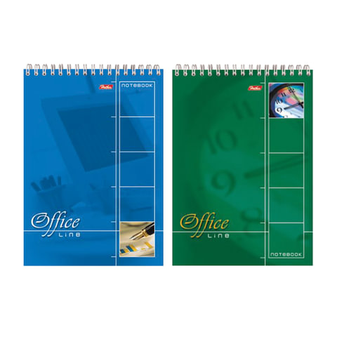 превью Блокнот А5, 60 л., спираль, жесткая подложка, HATBER, «Office Line», 145×205 мм, 60Б5B1сп