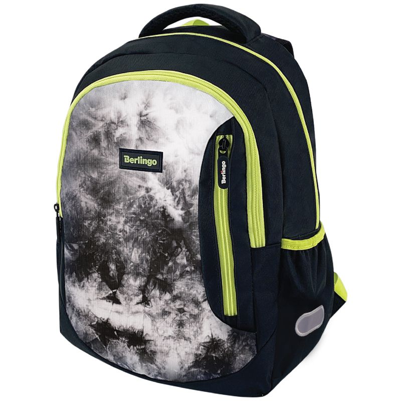 превью Рюкзак Berlingo Boom «Black style» 38.5×29×12см, 2 отделения, 3 кармана, анатомическая ЭВА спинка