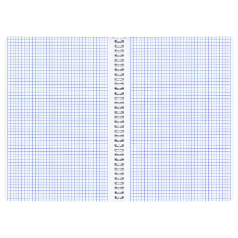 Тетради ДЭК А4 96 л. КОМПЛЕКТ 2 шт. BRAUBERG гребень, клетка, SoftTouch, КЛАССИКА BLUE