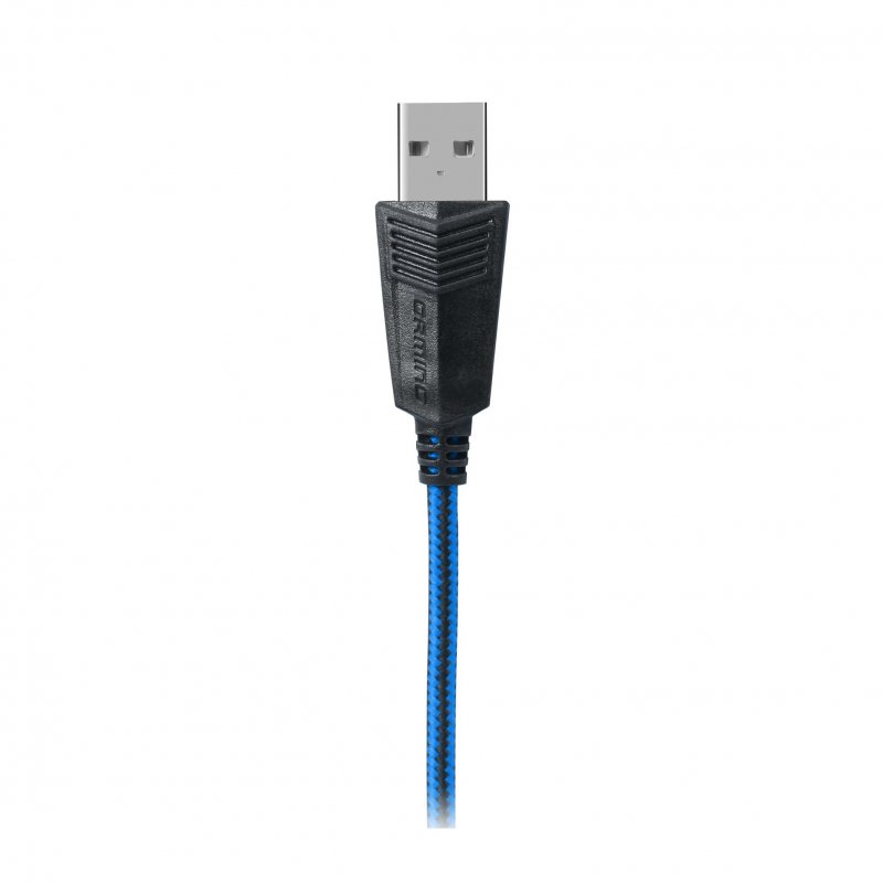 Наушники с микрофоном (гарнитура) SVEN AP-U980MV, проводные, 2.2 м,  объемный звук 7.1, черно-синие арт. 175148 - купить в Москве оптом и в  розницу в интернет-магазине Deloks