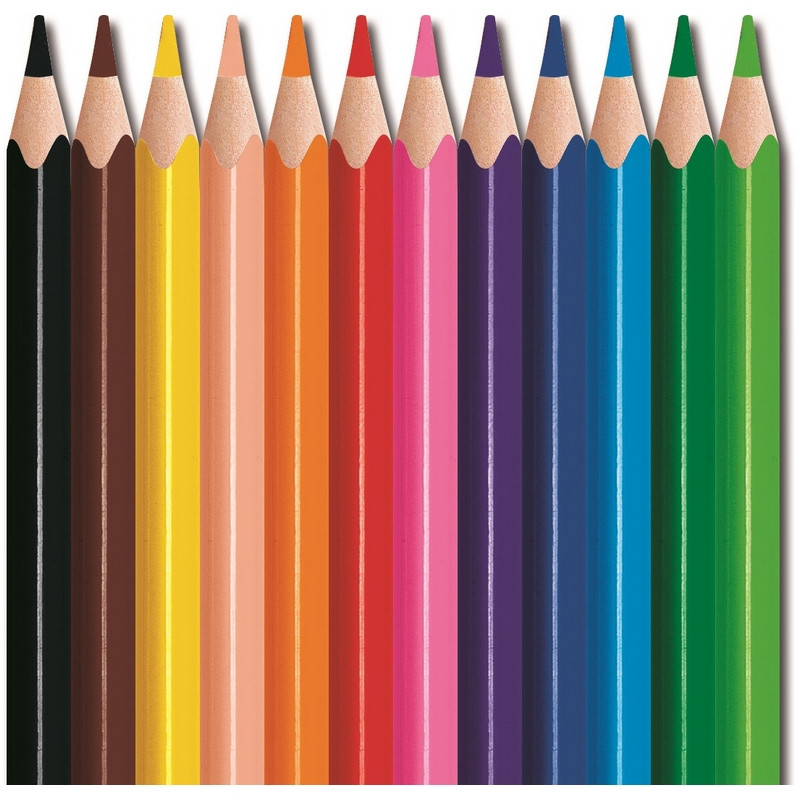 Карандаши цветные Maped Color'peps mini strong 12 цветов трехгранные