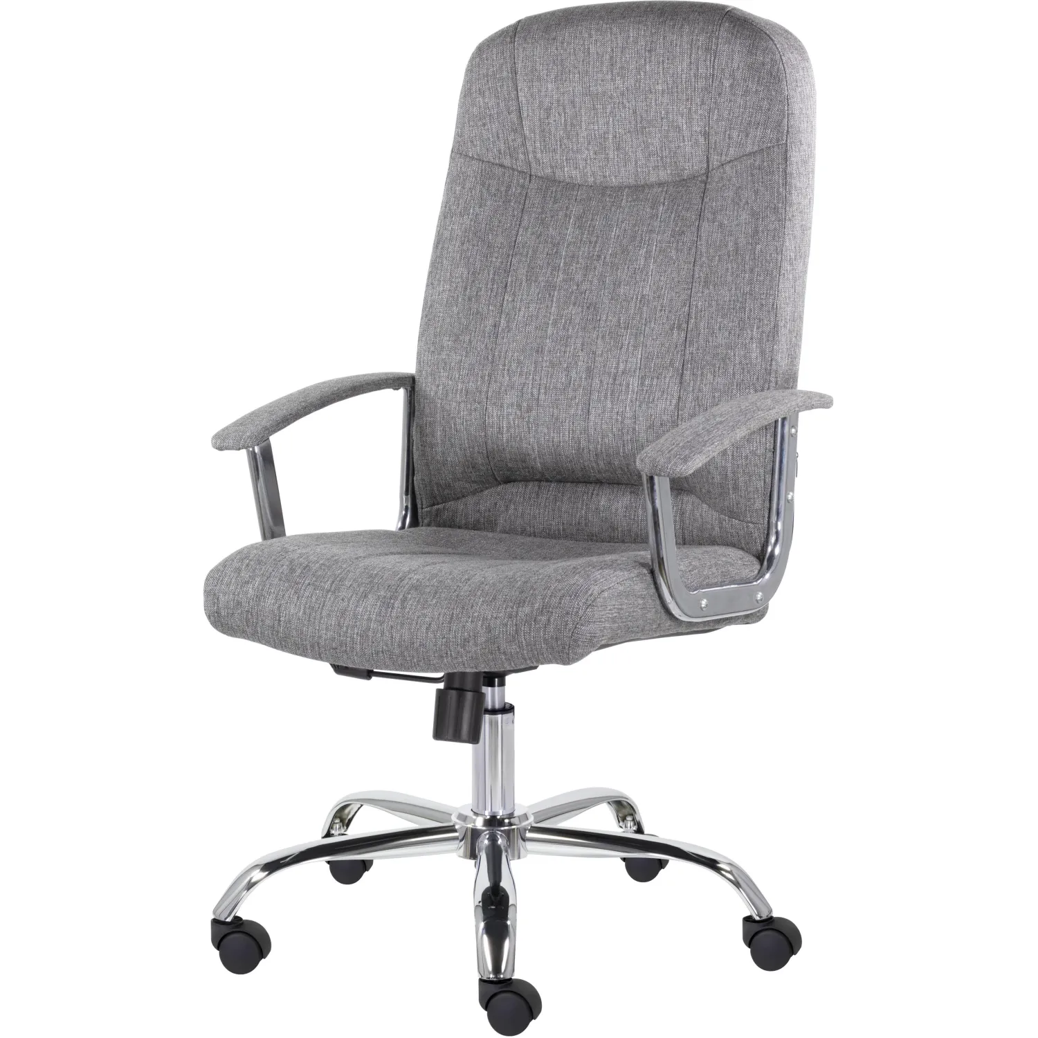 превью Кресло для руководителя Easy Chair СН-277 Бостон серое (ткань, металл)