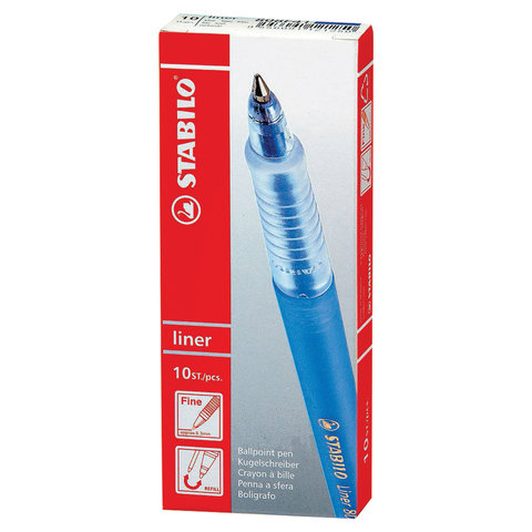 Ручка шариковая STABILO «Liner Pastel», СИНЯЯ, корпус лавандовый, узел 0.7 мм, линия письма 0.3 мм