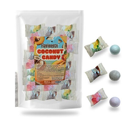 Конфеты FLAVIMENTO «Coconut Candy» Ассорти (кокос, белый персик, дыня канталупа) 500 г