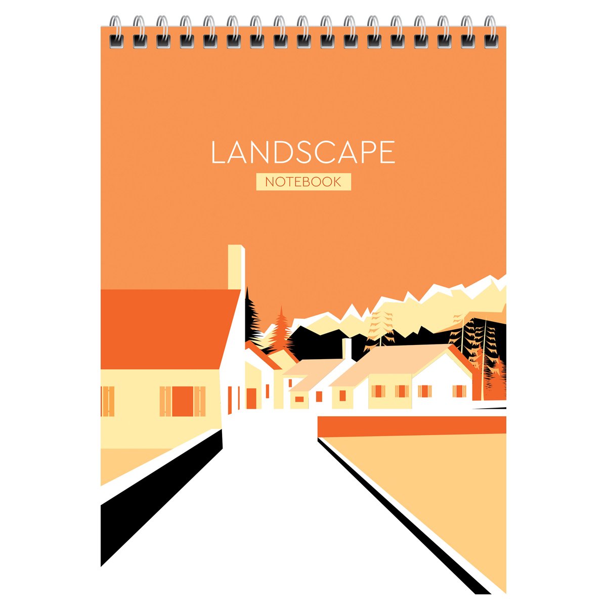 Блокнот А5 80л. на гребне BG «Landscape», твердая подложка