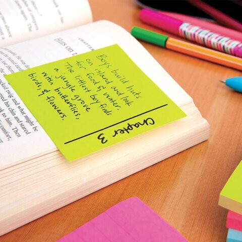 Блок-кубик 3M Post-it 2028-G (76?76мм, 5 цветов зеленая пастель)