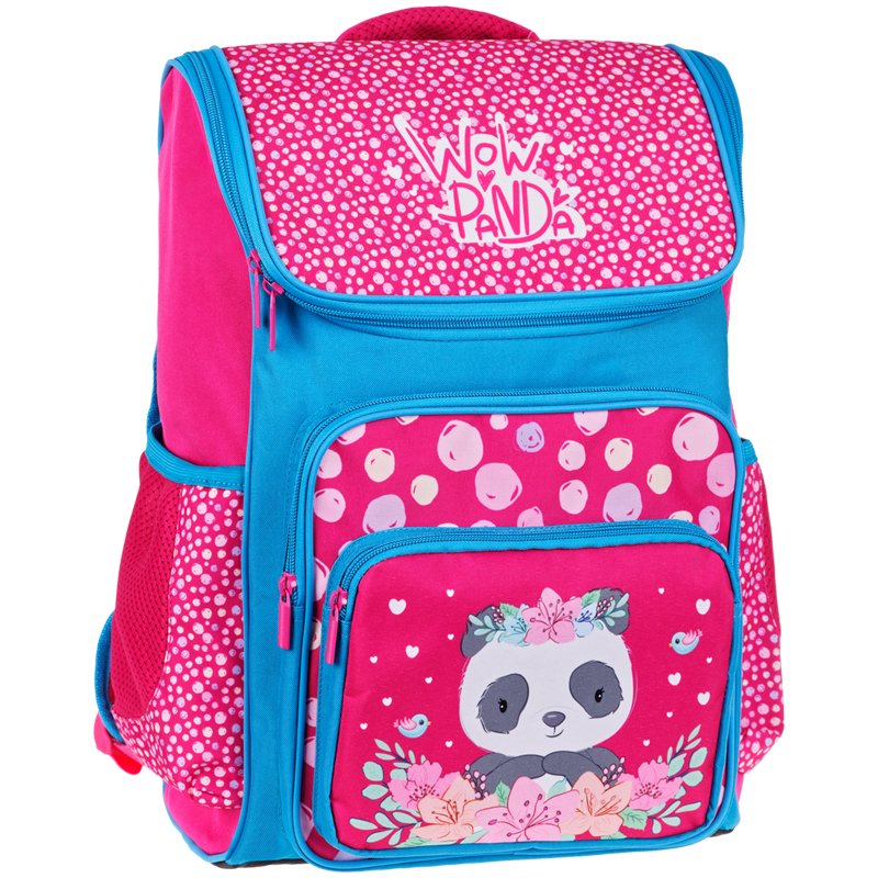 превью Ранец ArtSpace модернизированный Happy School «Panda» 39×28×18см, 1 отделение, 4 кармана, анатомическая спинка
