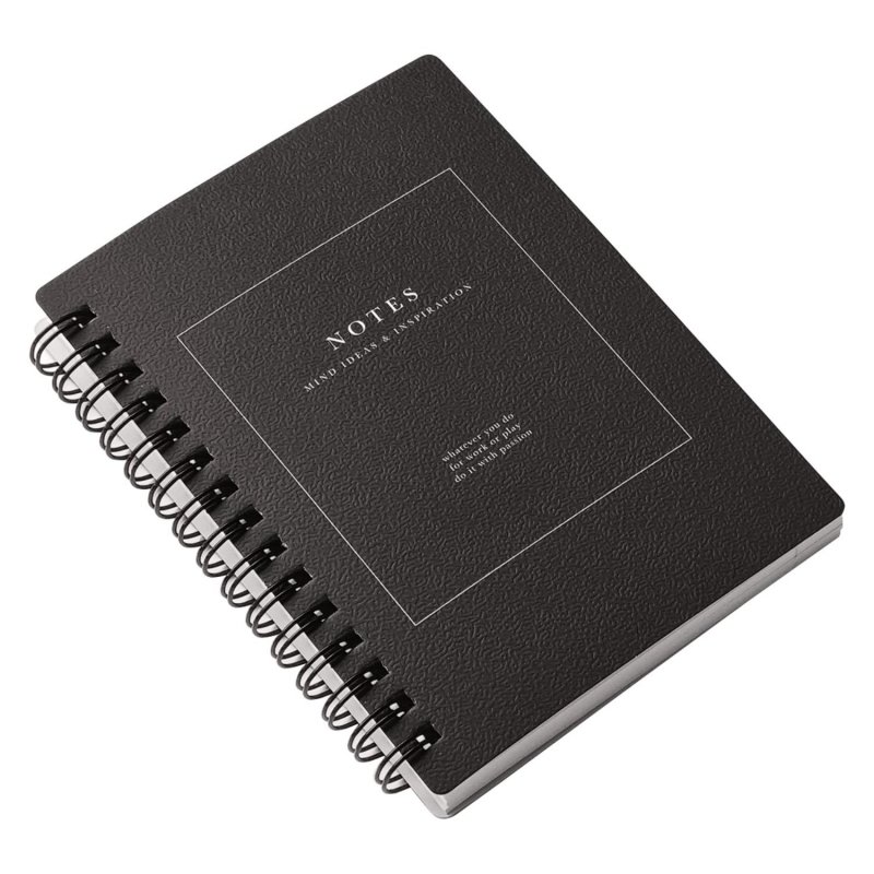 Блокнот 100×140мм 120л. клетка, спираль, Be Smart Notes черн, N3731