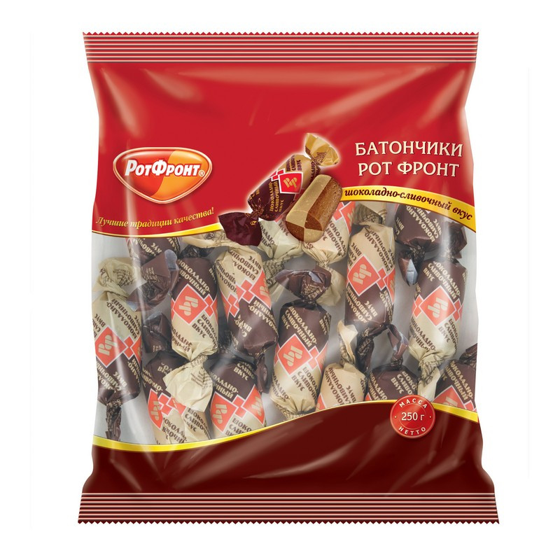 Конфеты шоколадные «Батончики» шоколадно-сливочный вкус 250г арт. 38711 .