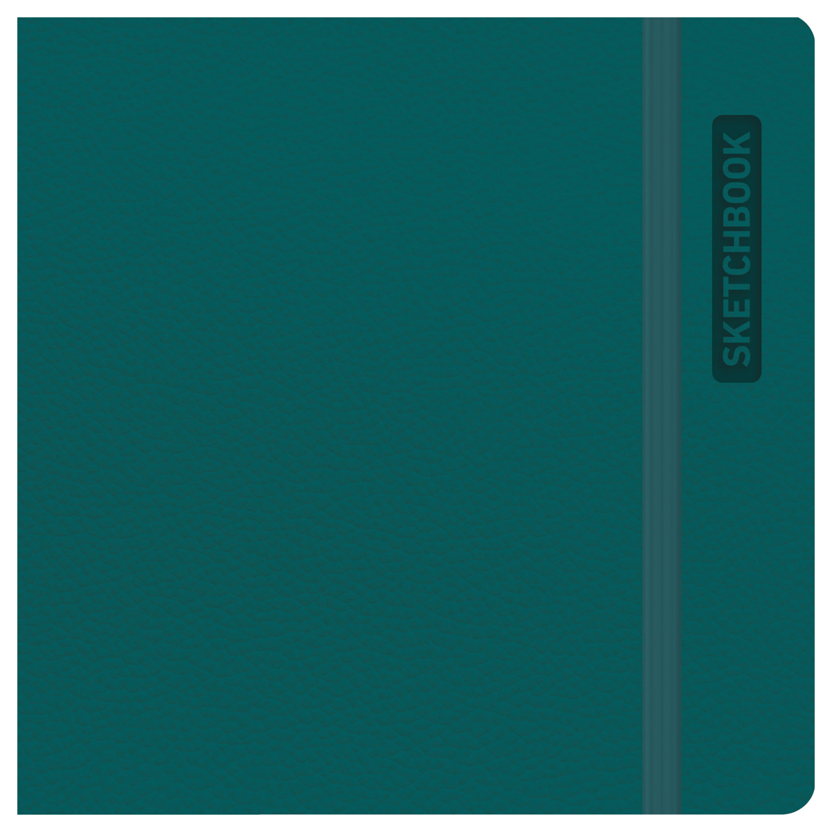 Скетчбук для акварели 40л., 145×145 BG «Bright. Teal», кожзам, на резинке, 200г/м2