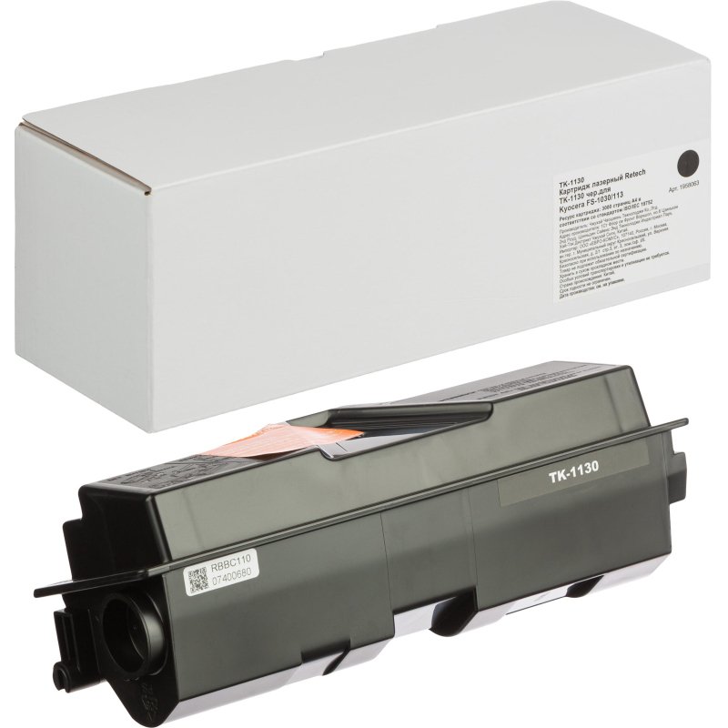 превью Картридж лазерный Retech TK-1130 чер. для Kyocera FS-1030/113