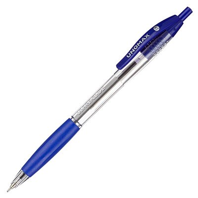 Ручка шариковая автоматическая Unomax UltraGlideRT0.3мм, шар0.7, син, масл, ман