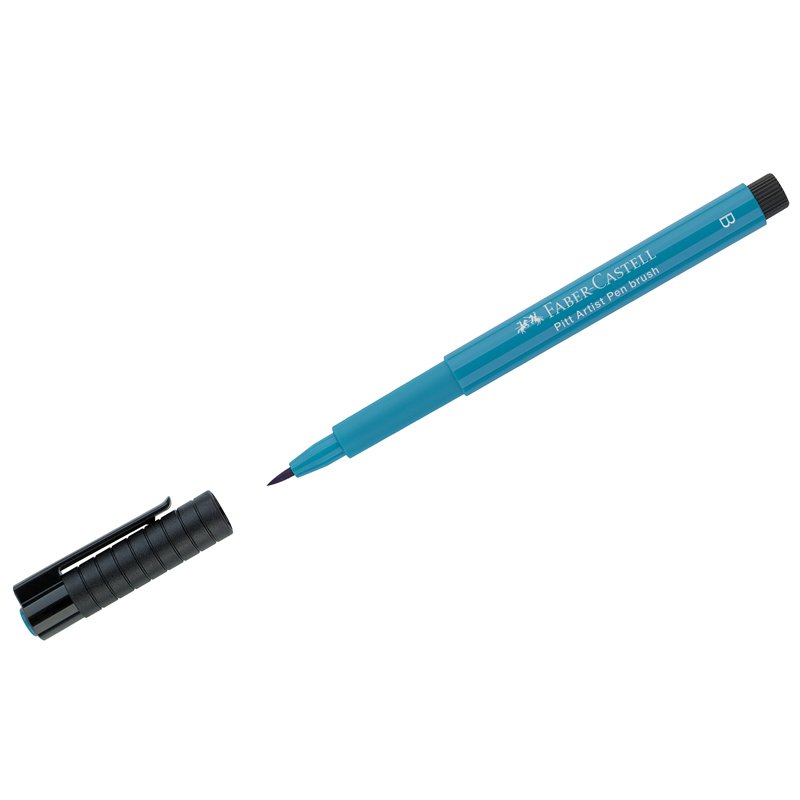 превью Ручка капиллярная Faber-Castell «Pitt Artist Pen Brush» цвет 153 кобальтовая бирюза, кистевая