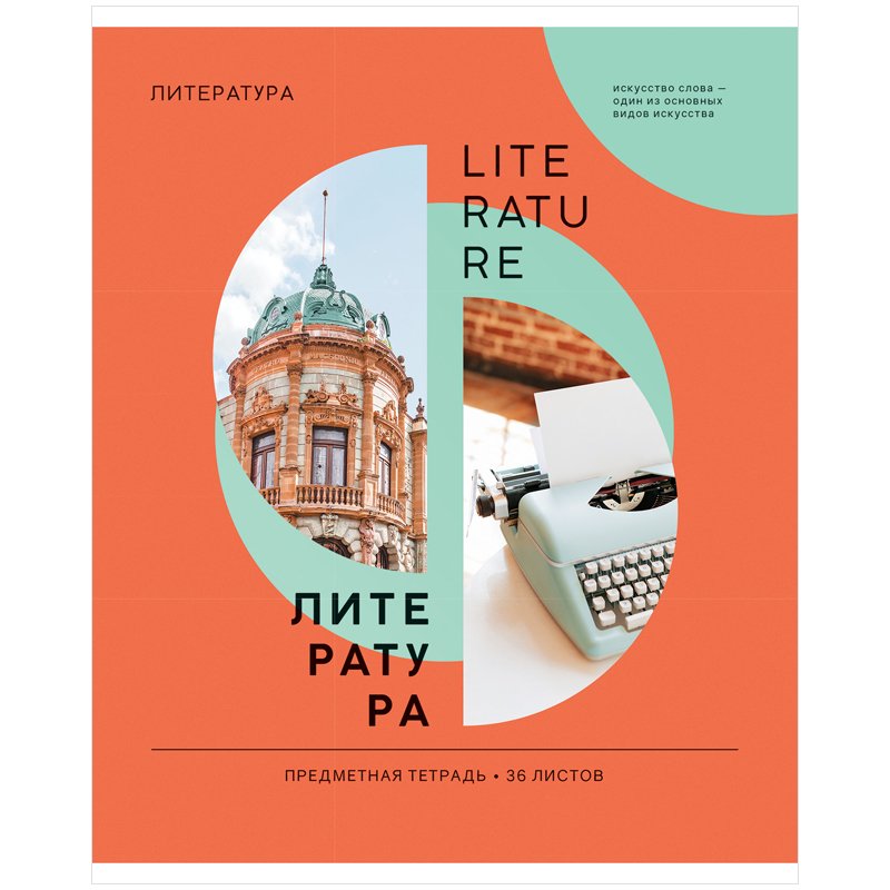 превью Тетрадь предметная 36л. ArtSpace «Как ни крути» - Литература, ВД-лак, эконом
