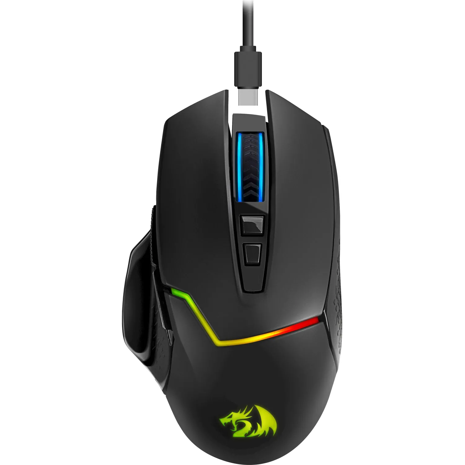 Мышь компьютерная Redragon Mirage Pro (71432)игр. черн, RGB,7кн,2.4G,8000dpi