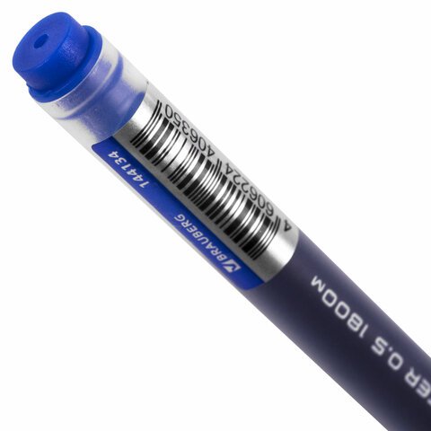 Ручка гелевая BRAUBERG «X-WRITER 1800», УВЕЛИЧЕННАЯ ДЛИНА ПИСЬМА 1 800 м, СИНЯЯ, стандартный узел 0.5 мм