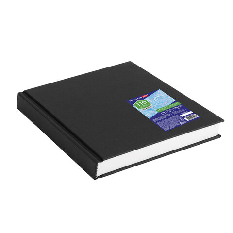 Скетчбук, слоновая кость, 100 г/м2, 190×190 мм, 110 л., книжный твердый переплет, BRAUBERG ART