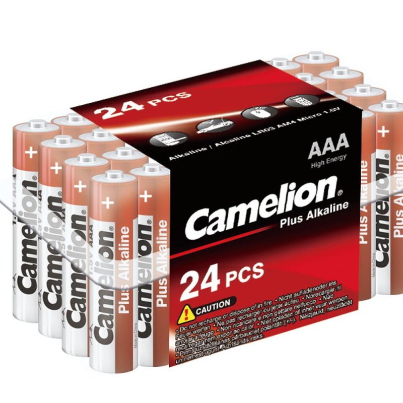 Батарейка Camelion AAA/LR 03 Plus Alkaline PB-24 1.5В(24 шт в уп. )