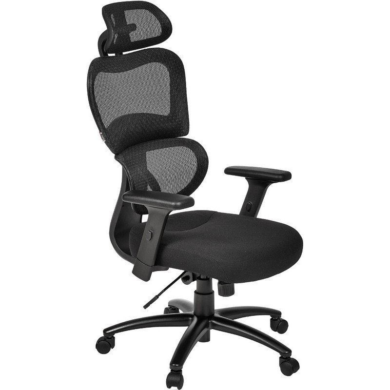 превью Кресло для руководителя Easy Chair 647 TTW черное (ткань/сетка/пластик)
