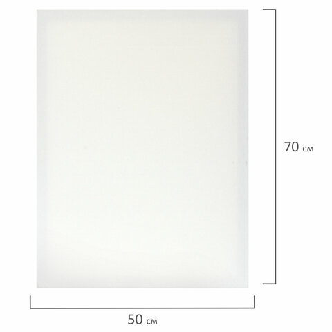 Холст на подрамнике BRAUBERG ART CLASSIC, 50×70см, 440 г/м, грунт, 100% хлопок, крупное зерно,191654