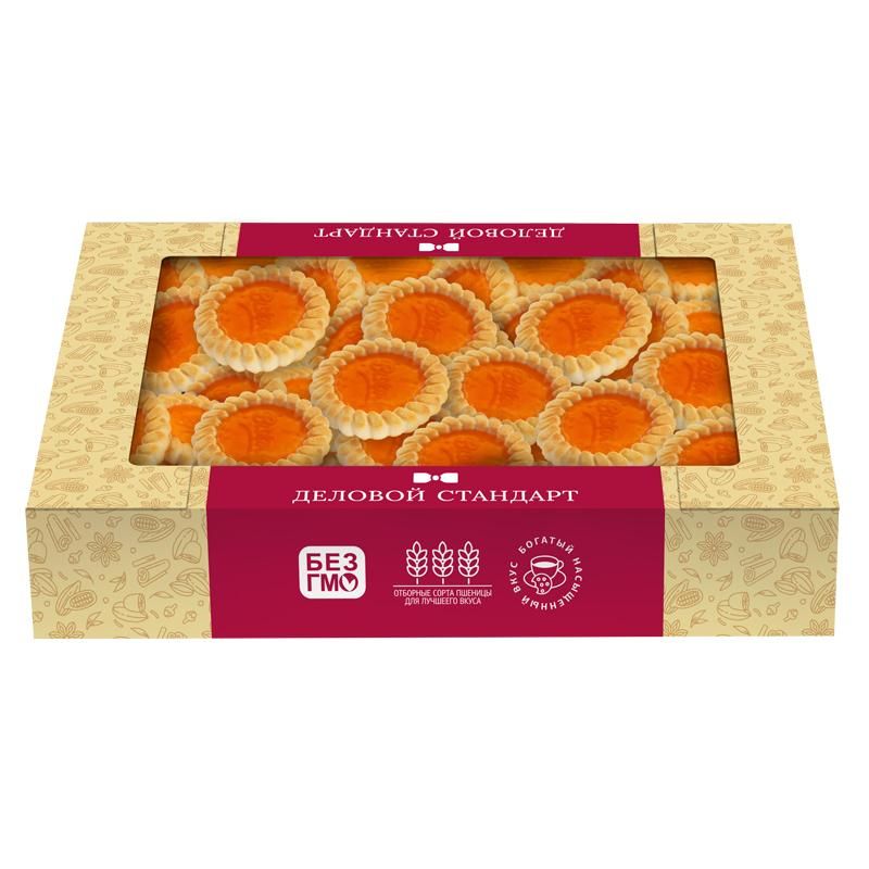 превью Печенье сдобное Деловой Стандарт Cookies with orange marmalade, 420г