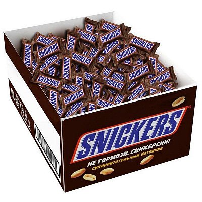 Шоколад Snickers Minis, короб, 2.9кг